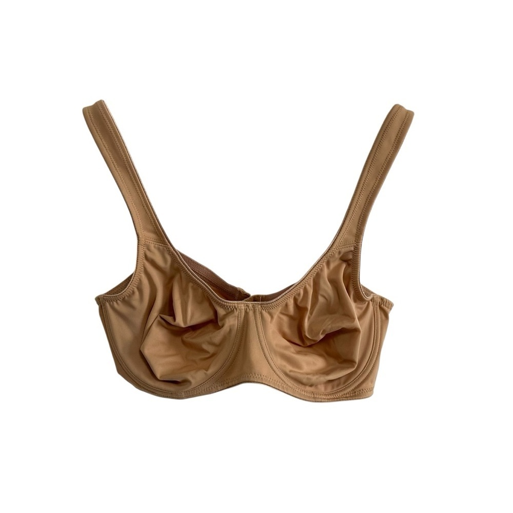 Rosa Faia Womens Twin Underwire Bra Sz 34D Beige 5490 722 Comfort Straps